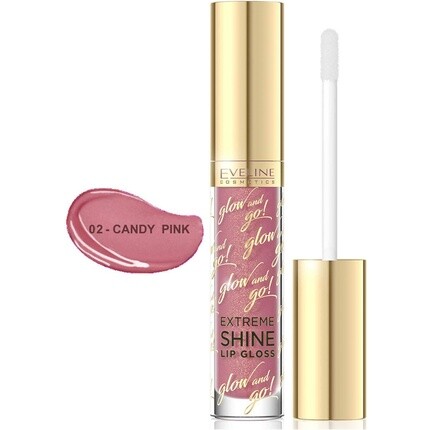 

Блеск для губ Glow And Go Extreme Shine 02 Candy Pink, Eveline Cosmetics