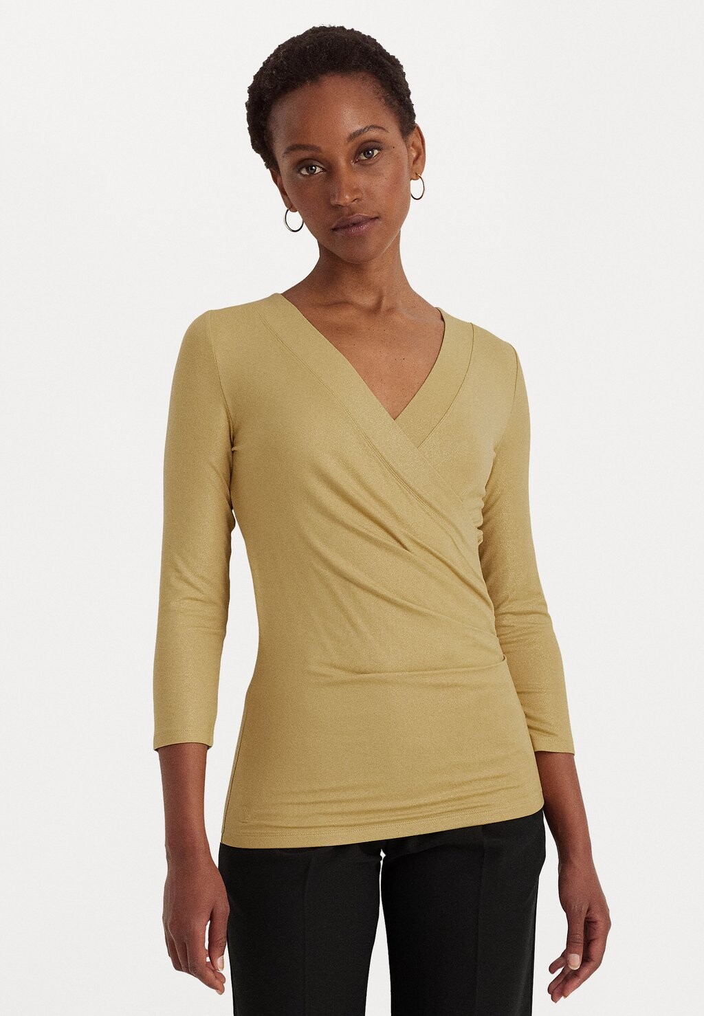 

Топ с длинными рукавами Lauren Ralph Lauren ALAYJA MID SLEEVE, золотой