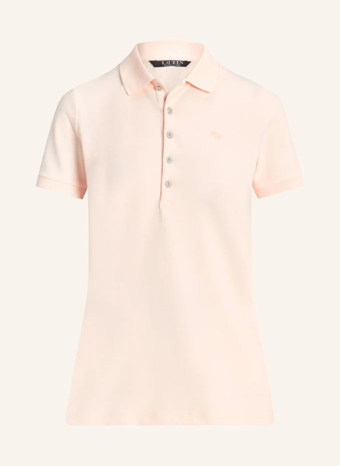 Рубашка-поло athleisure из пике Lauren Ralph Lauren, розовый футболка ralph lauren хлопок однотонная 3 шт размер s черный