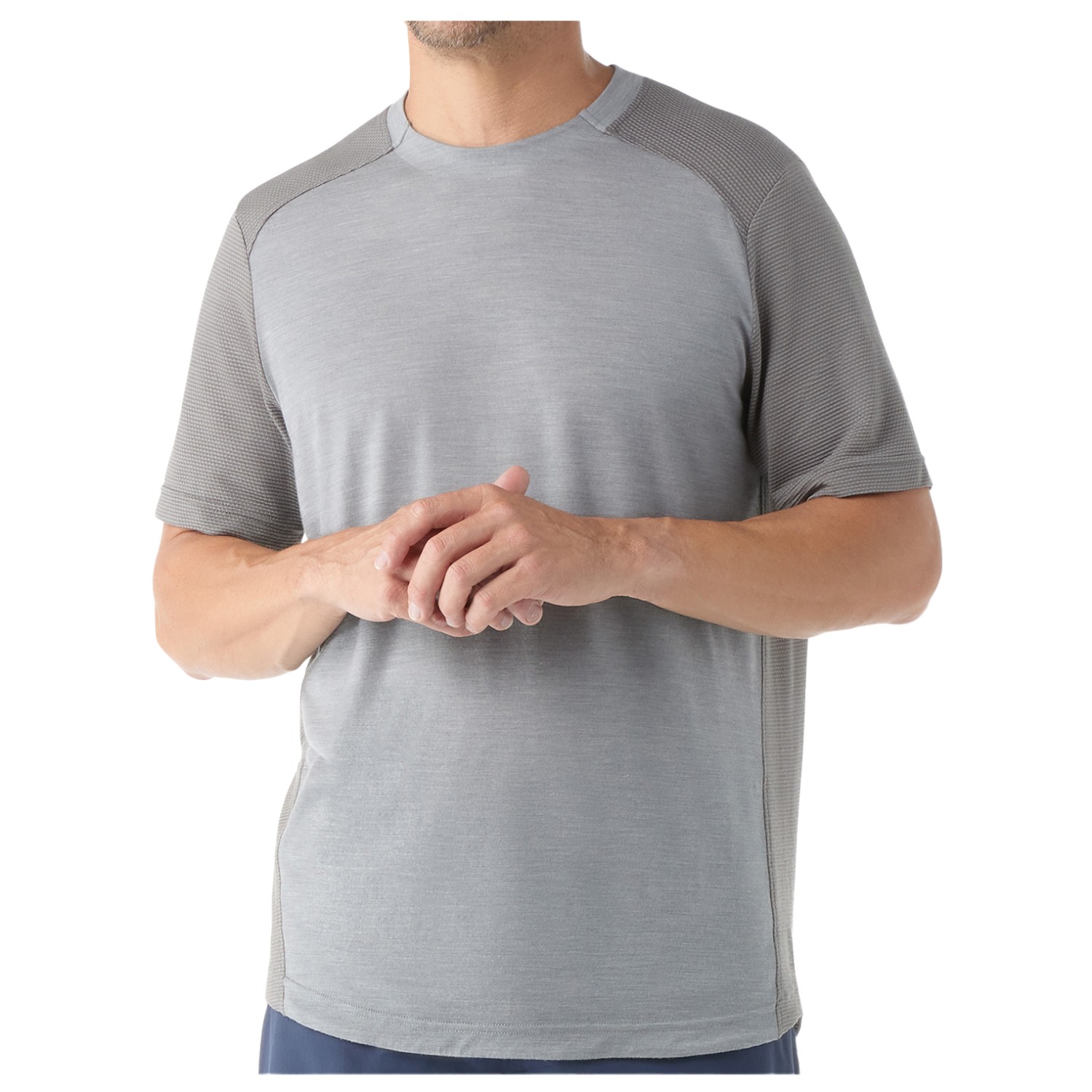 Рубашка из мериноса Smartwool Active Mesh Short Sleeve Tee, цвет Light Gray Heather