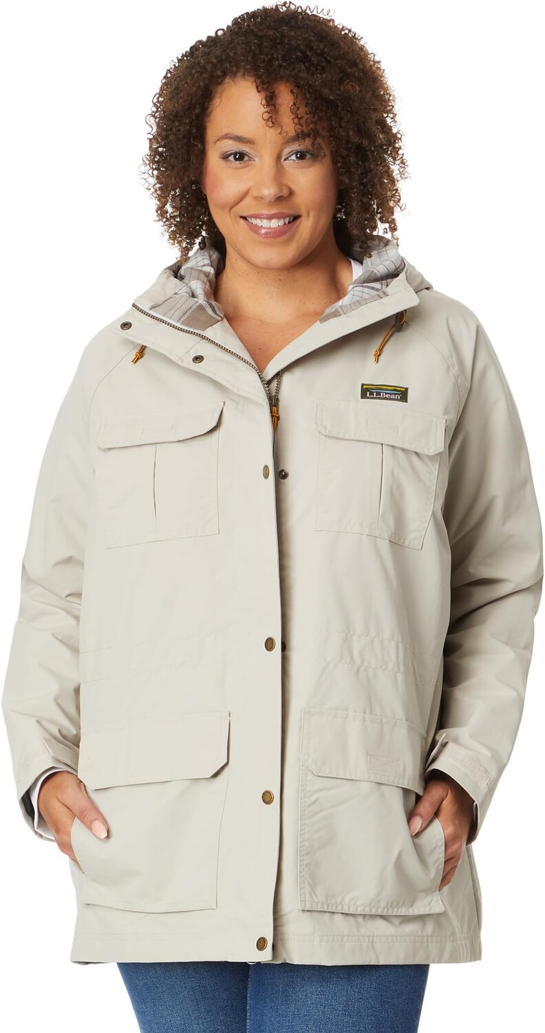 

Куртка Plus Size Mountain Classic Water Resistant Jacket L.L.Bean, цвет Gray Birch