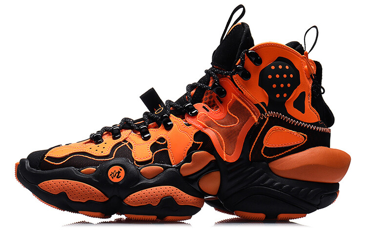 

Баскетбольные кроссовки Reburn Vintage Men High-top Orange/Black Lining