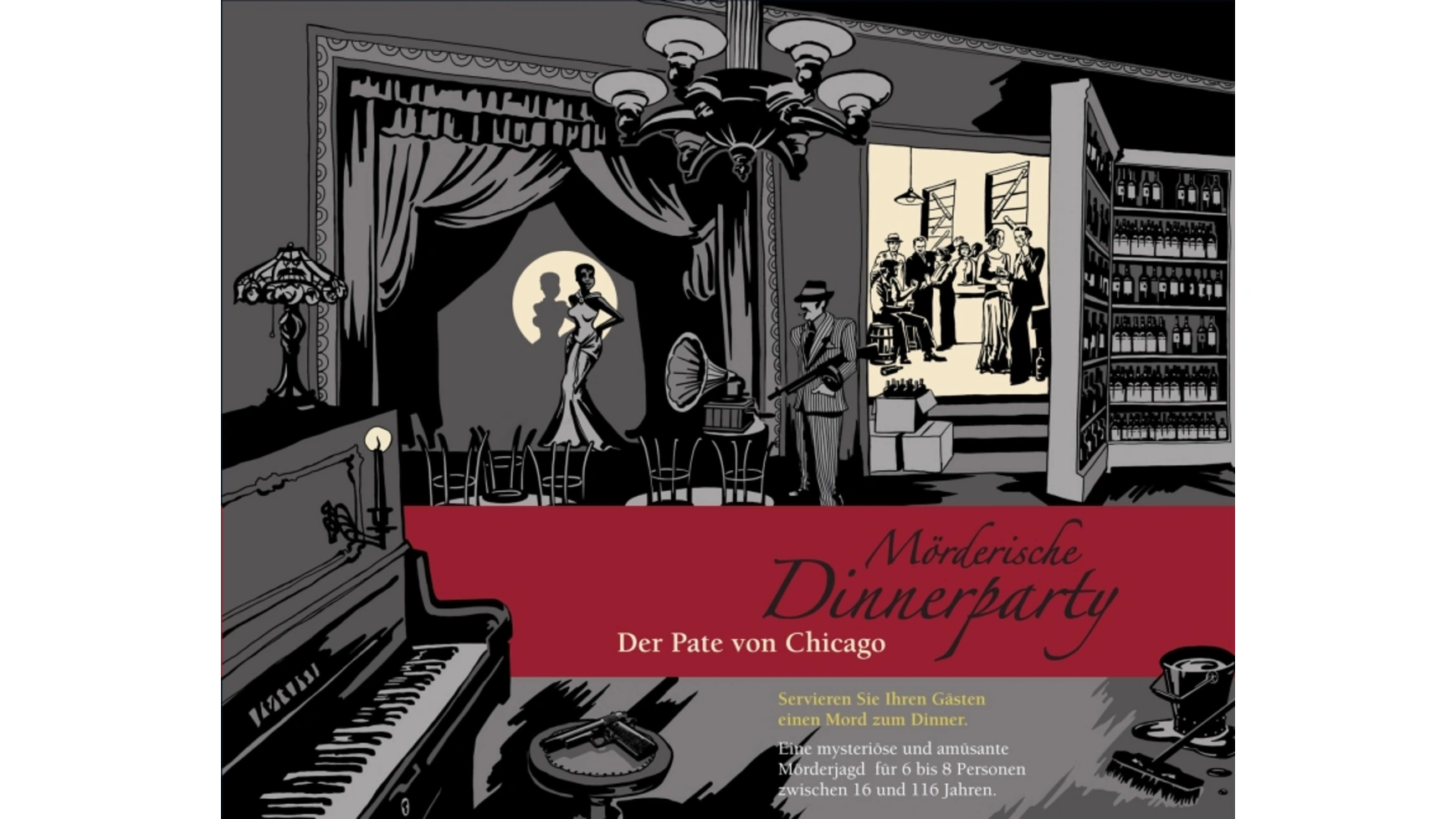Blaubart Verlag Murderous Dinner Party – The Godfather of Chicago Ролевая игра кальцоне и точка