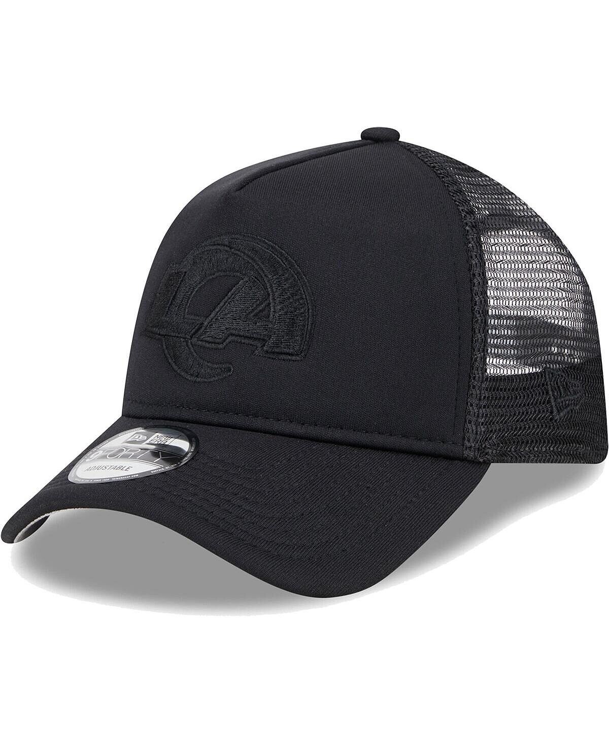 

Мужская черная регулируемая кепка Los Angeles Rams All Day A-Frame Trucker 9FORTY New Era