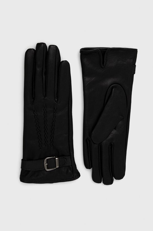 

Кожаные перчатки Answear Lab, черный