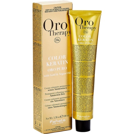 Oro Therapy Keratin 4.0 Средне-коричневая стойкая краска для волос 100 мл, Fanola