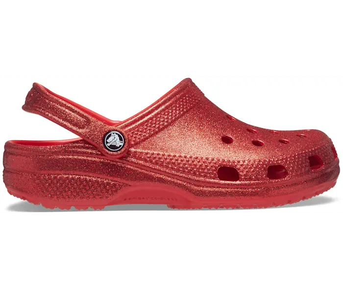 

Классические блестящие сабо Crocs мужские, цвет Flame
