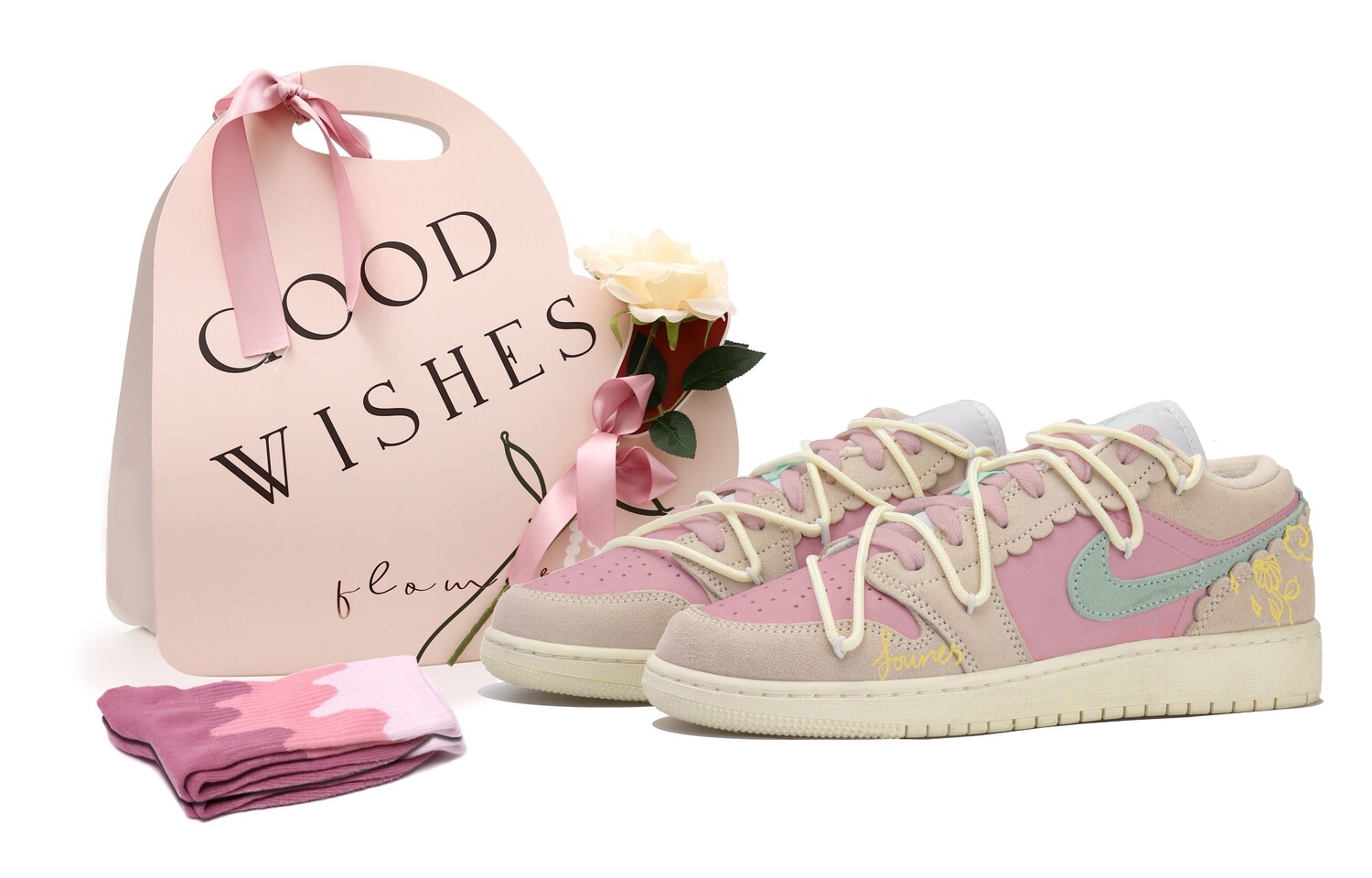 

Jordan Air Jordan 1 винтажные баскетбольные кроссовки женские, Pink