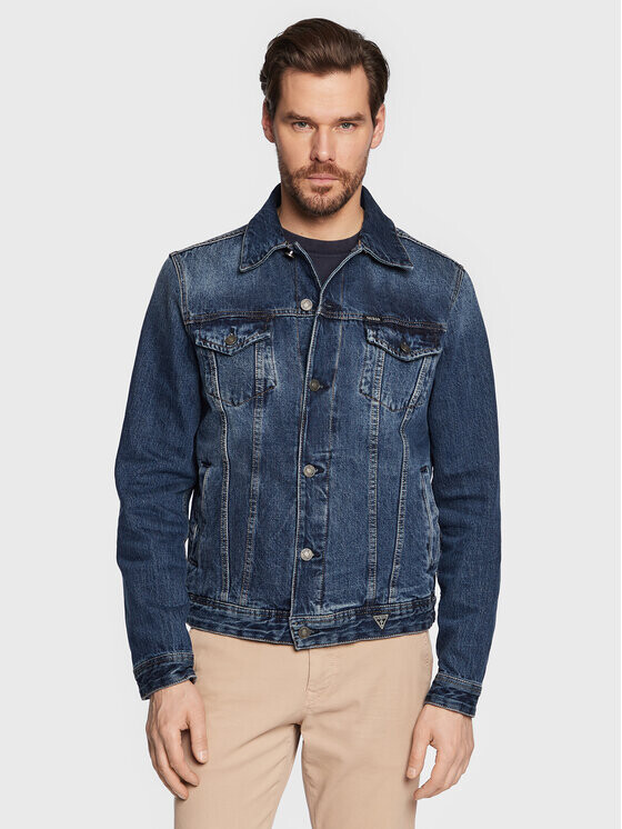 

Джинсовая куртка стандартного кроя Guess, синий