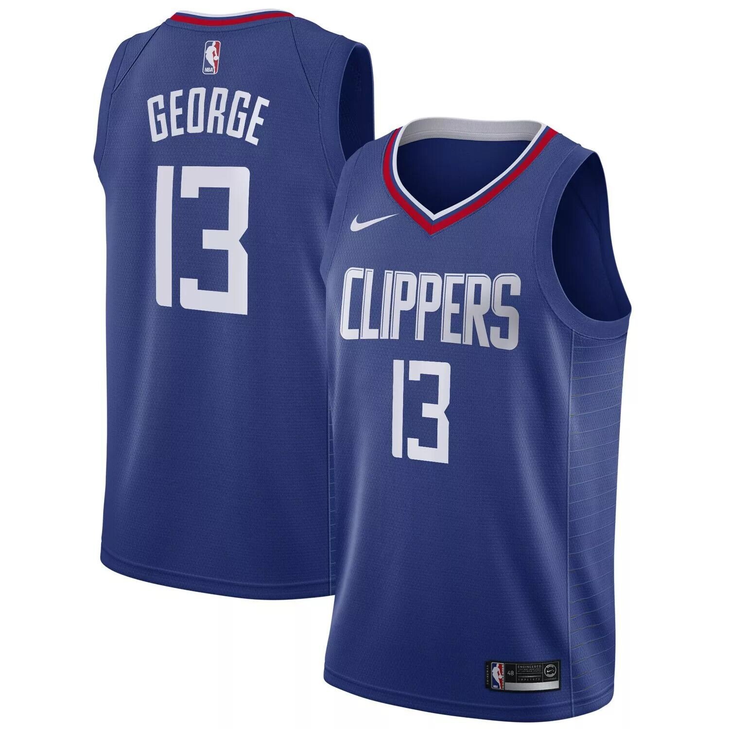 

Мужская джерси Nike Paul George Blue LA Clippers 2019/20 Swingman — Icon Edition