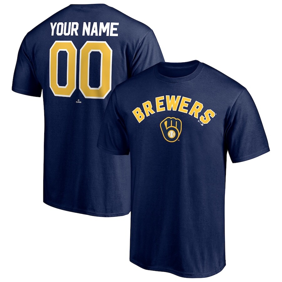 

Футболка с коротким рукавом Fanatics Branded Milwaukee Brewers, нави