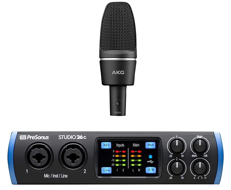 

Студийный микрофон AKG C3000+STUDIO 26C