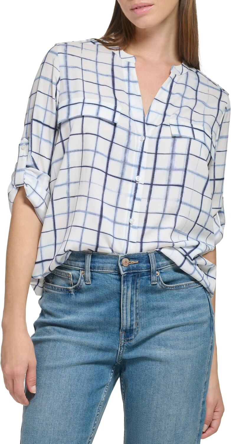 

Круглый рукав с принтом Calvin Klein, цвет White Combo