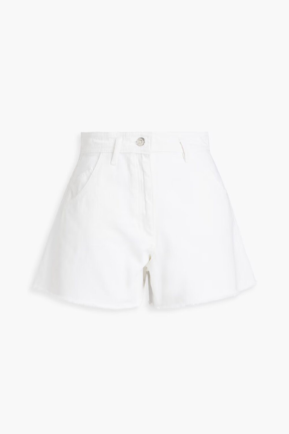 

Джинсовые шорты с потертостями Maje, цвет Off-white