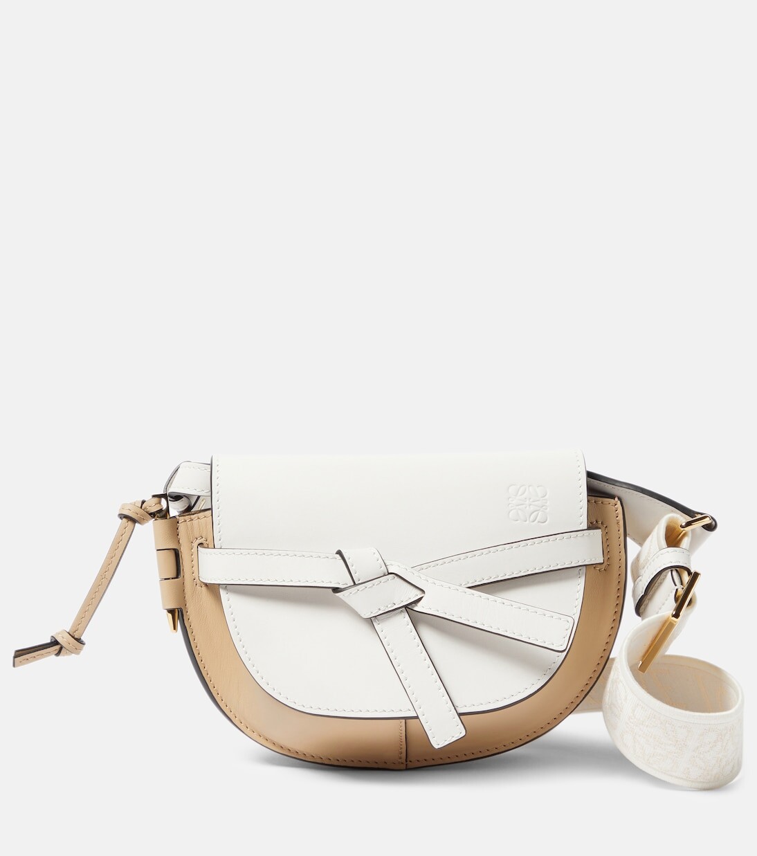 

Двойная кожаная сумка через плечо gate mini Loewe, мультиколор