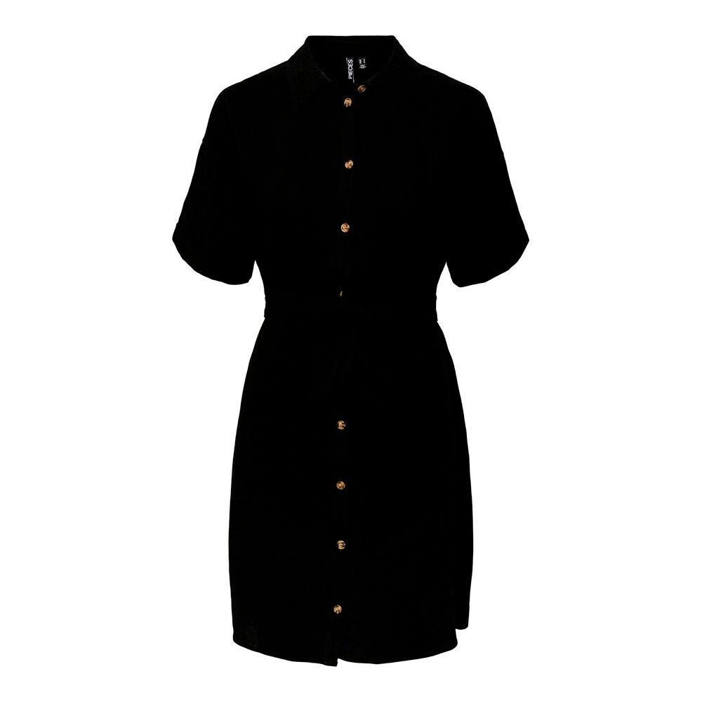 

Платье миди Pieces Vinsty Short Sleeve, черный