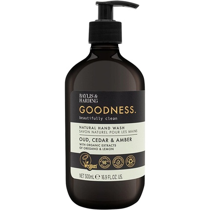 Натуральное мыло для рук Goodness Oud Cedar & Amber 500 мл, Baylis & Harding