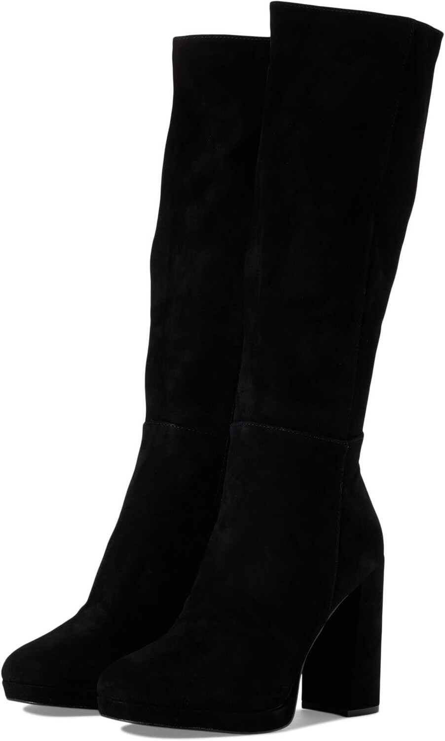 

Сапоги Marcello Boot Steve Madden, черная замша, Черный