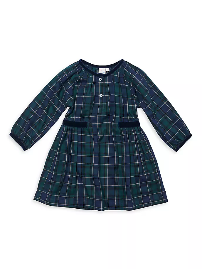 цена Клетчатое платье Elizabeth для маленьких девочек и девочек Oso & Me, цвет green plaid