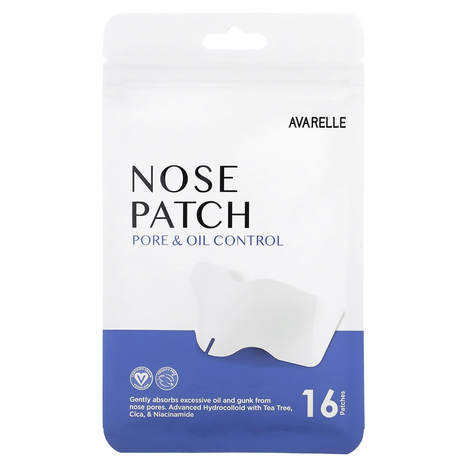 

Nose Patch, Pore & Oil Control, 16 патчей, Avarelle