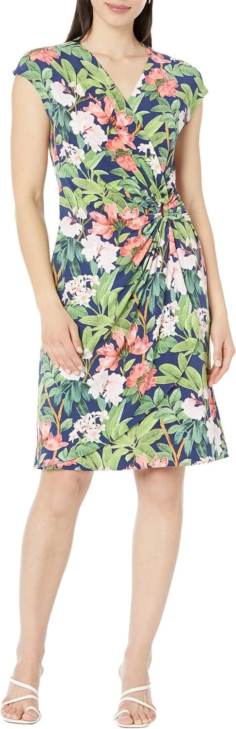 

Платье Clara Faraway Blooms с короткими рукавами Tommy Bahama, цвет Island Navy