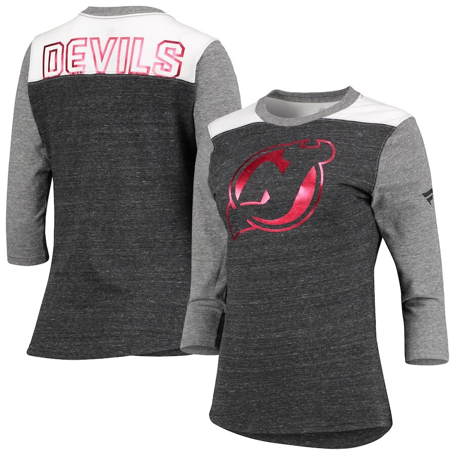 

Футболка с длинным рукавом Fanatics Branded New Jersey Devils, черный