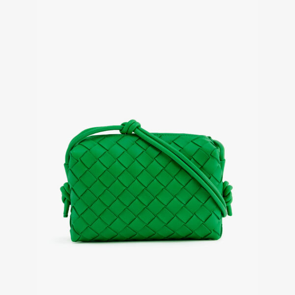 

Кожаная сумка через плечо loop mini intrecciato Bottega Veneta, желтый