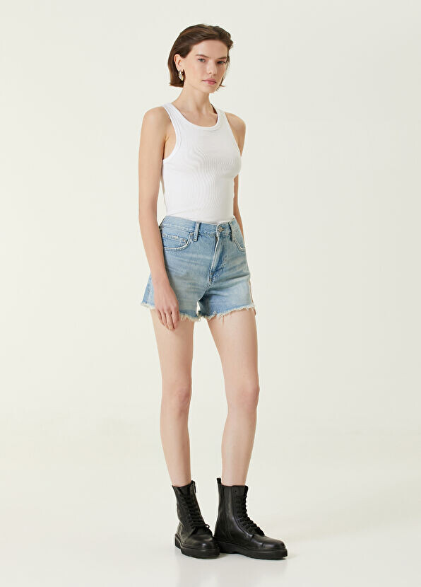 

Джинсовые шорты Frame Denim, голубой