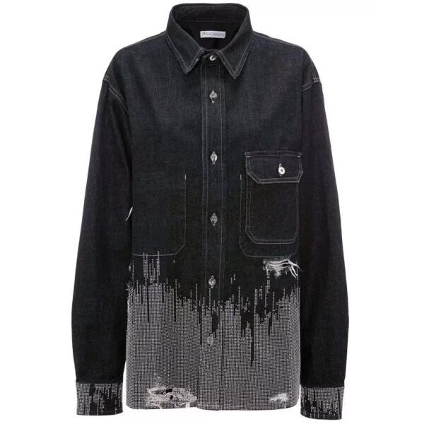 

Футболка studded denim shirt J.W. Anderson, черный