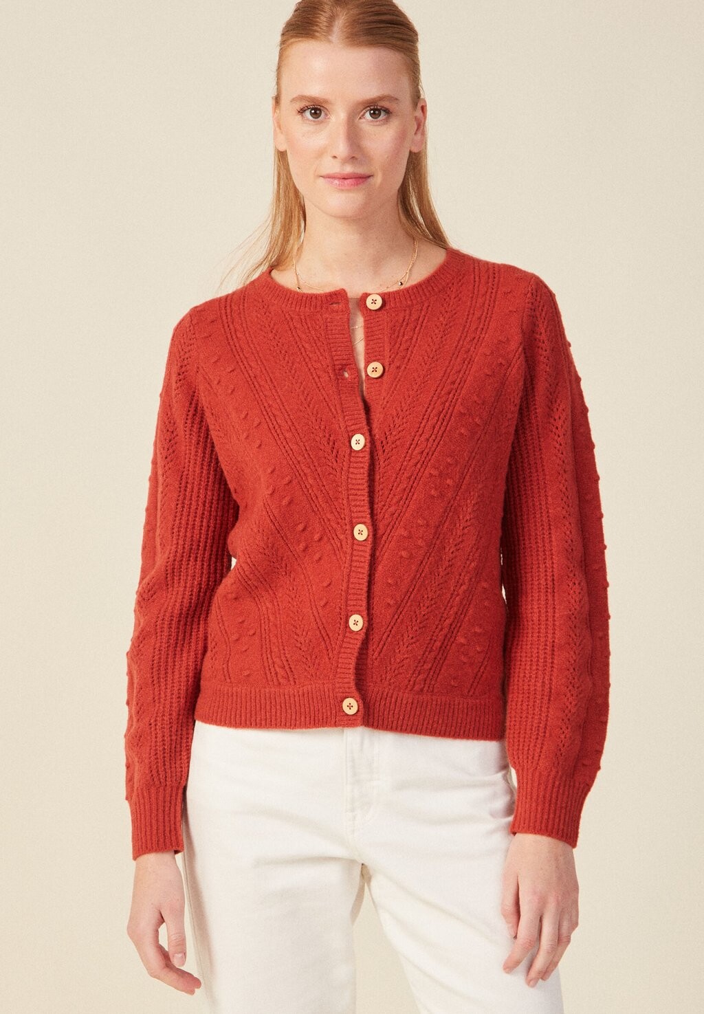 

Кардиган Mit Langen Ärmeln BONOBO Jeans, цвет orange foncé