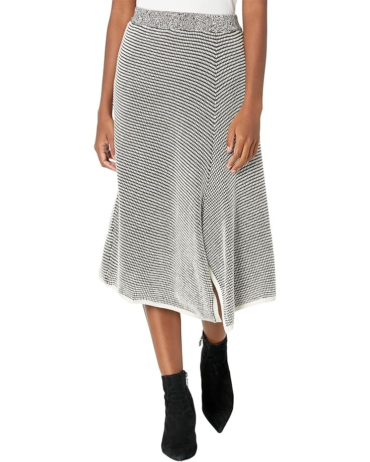 

Юбка NIC+ZOE Petite Pixel Knit, черный