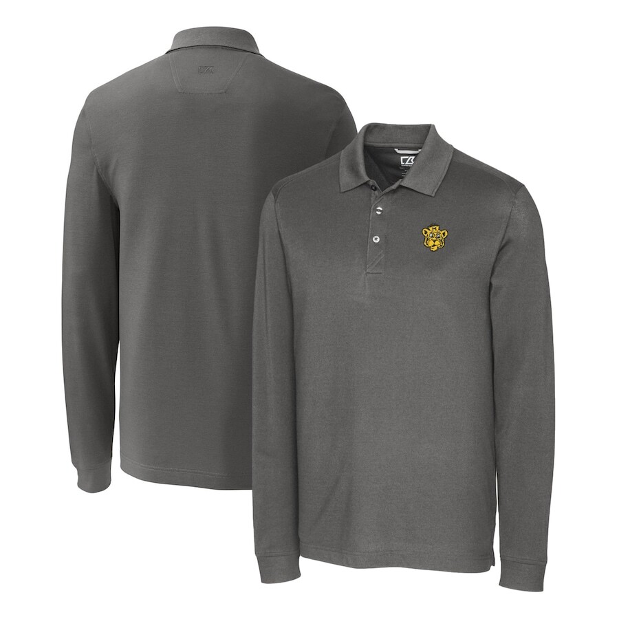 

Поло с длинным рукавом Cutter & Buck Missouri Tigers, стальной
