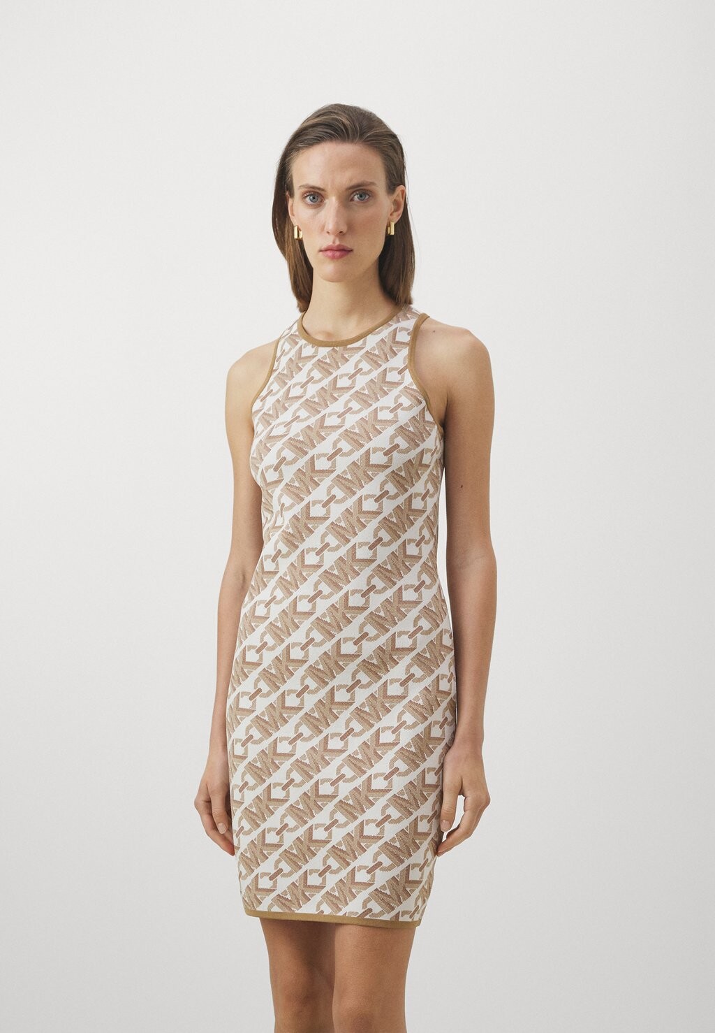 

Платье-футляр DOT LOGO MICHAEL Michael Kors, белый