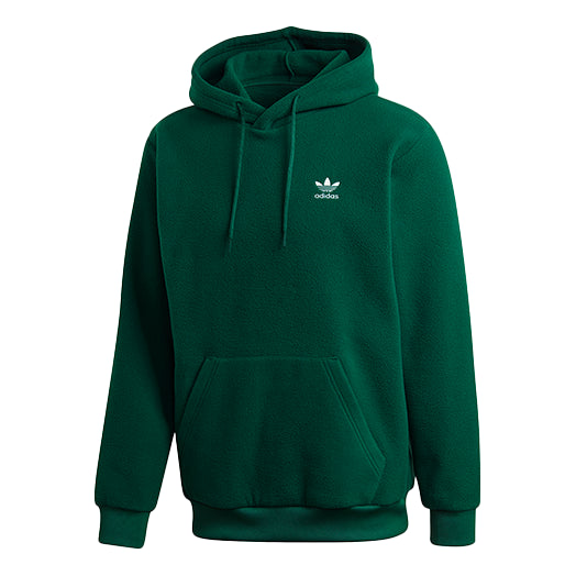 цена Толстовка adidas originals Plrfleece Hoody Casual Sports Pullover Green, зеленый