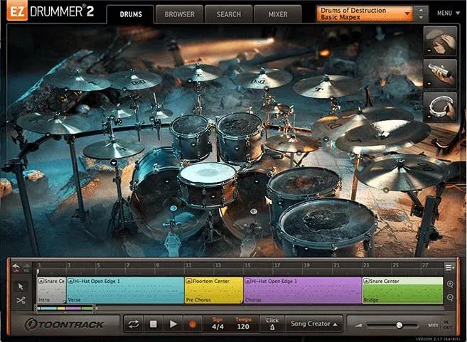 

Toontrack Drums of Destruction Расширение EZX