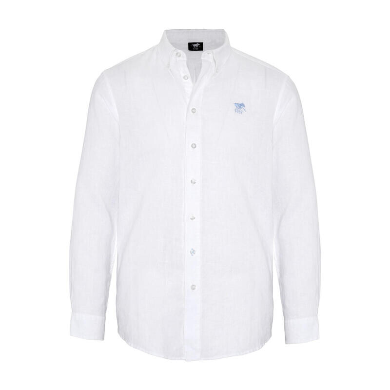

Рубашка с вышивкой этикетки POLO SYLT, цвет weiss