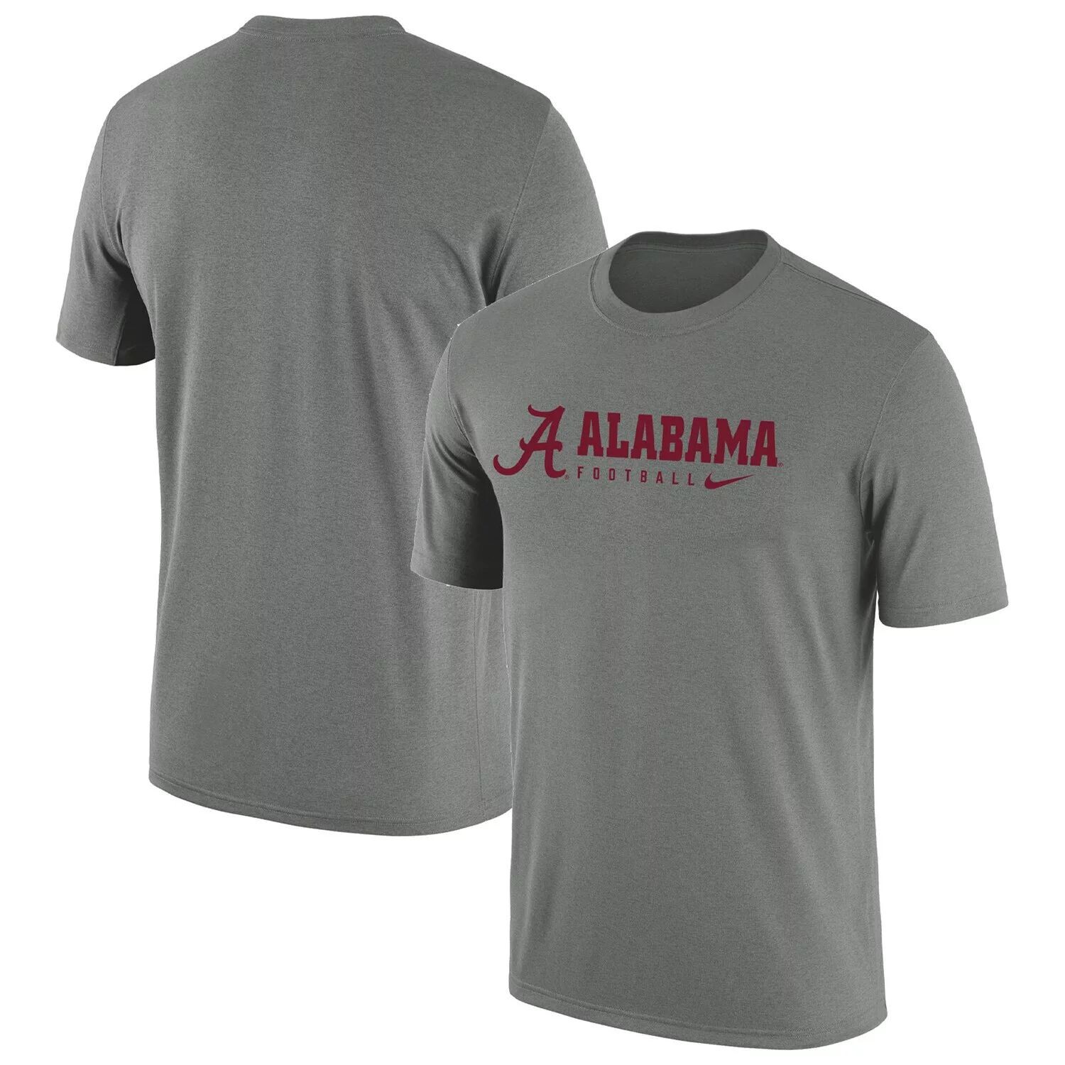 

Мужская футболка Nike Heather Grey Alabama Crimson Tide Team Legend Performance