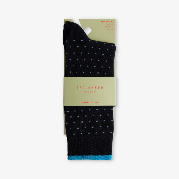 

Sokkfff носки эластичной вязки с точечным узором Ted Baker, синий