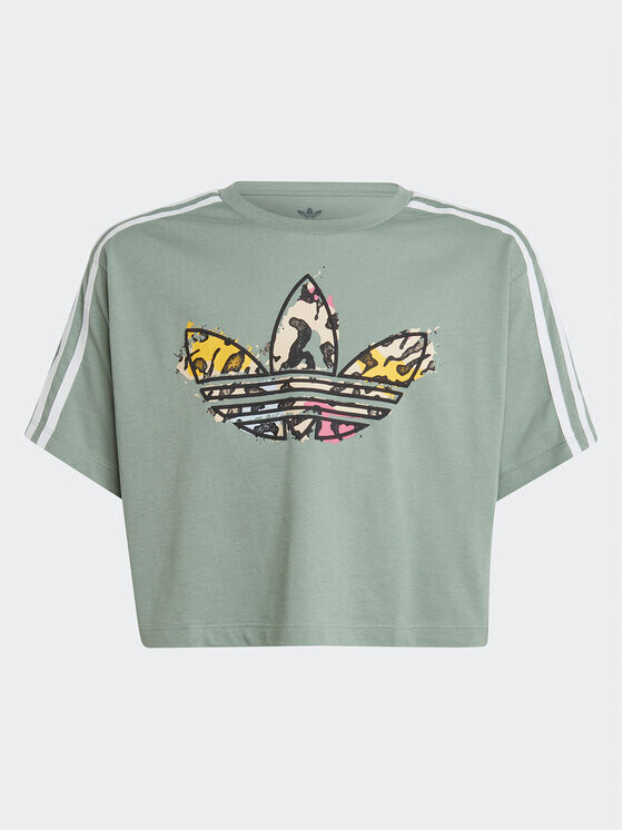 

Футболка свободного кроя Adidas, зеленый