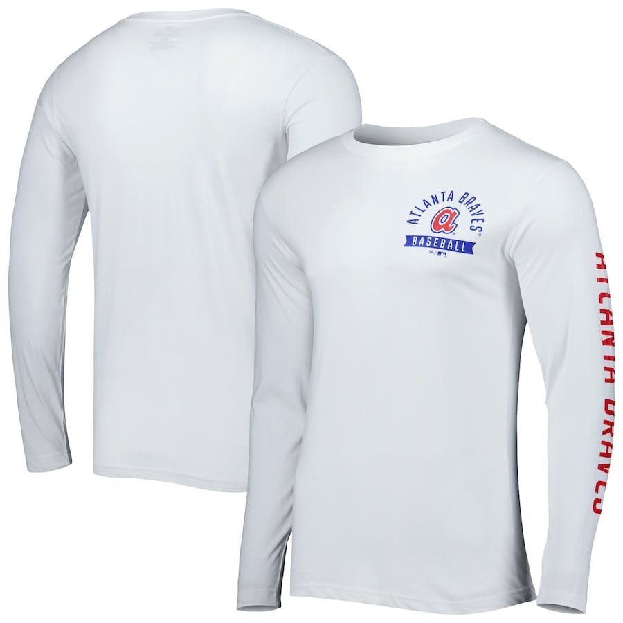

Футболка с длинным рукавом Fanatics Branded Atlanta Braves, белый