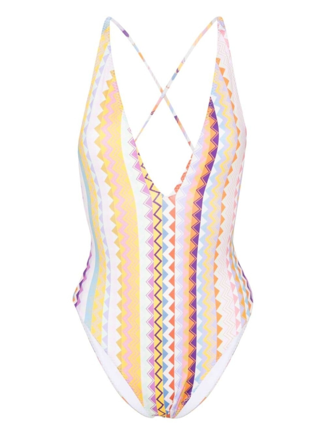 

Купальник с узором зигзаг Missoni, розовый