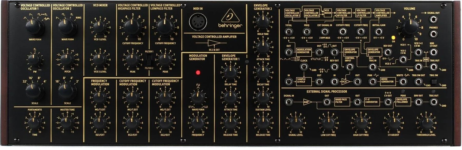 

Полумодульный синтезатор Behringer K-2