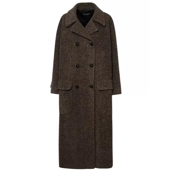 

Пальто beige alpaca blend coat Dolce&Gabbana, коричневый