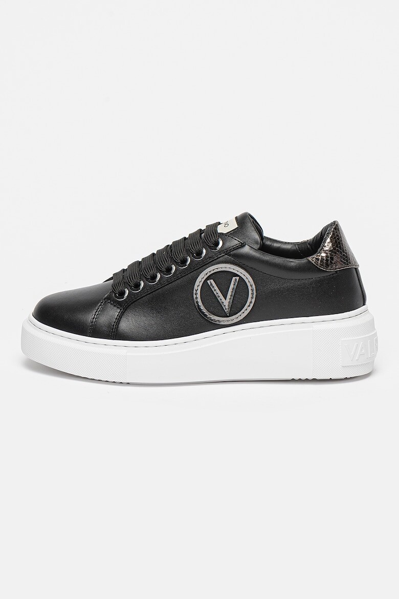 

Кожаные спортивные туфли со скошенной подошвой Valentino, черный