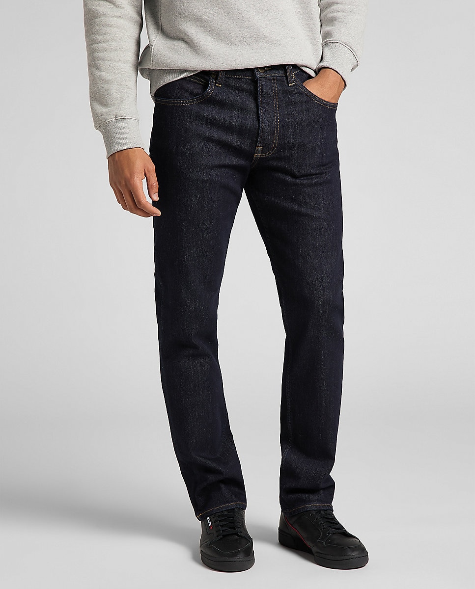 цена Мужские прямые джинсы прямого кроя Brooklyn синего цвета Lee, синий