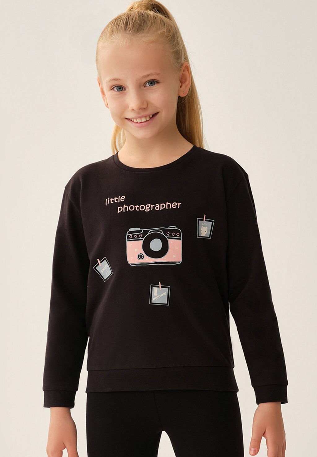 

Толстовка CREW NECK LONG SLEEVE SLOGAN DAGI, цвет black