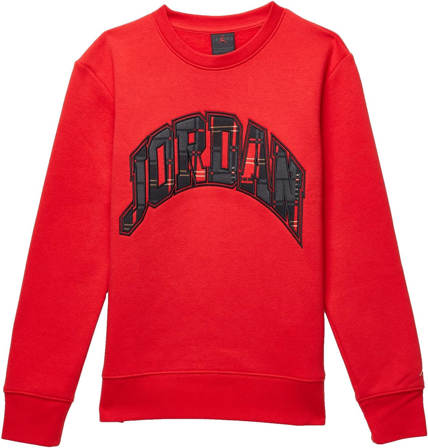 

Толстовка Jordan Essentials Plaid Crew Sweatshirt, цвет Fire Red