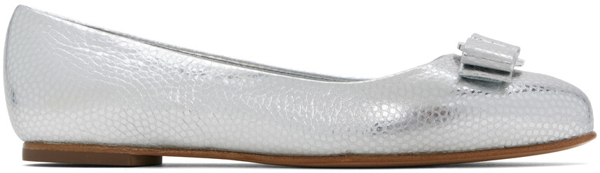 

Серебряные балетки Varina Ferragamo