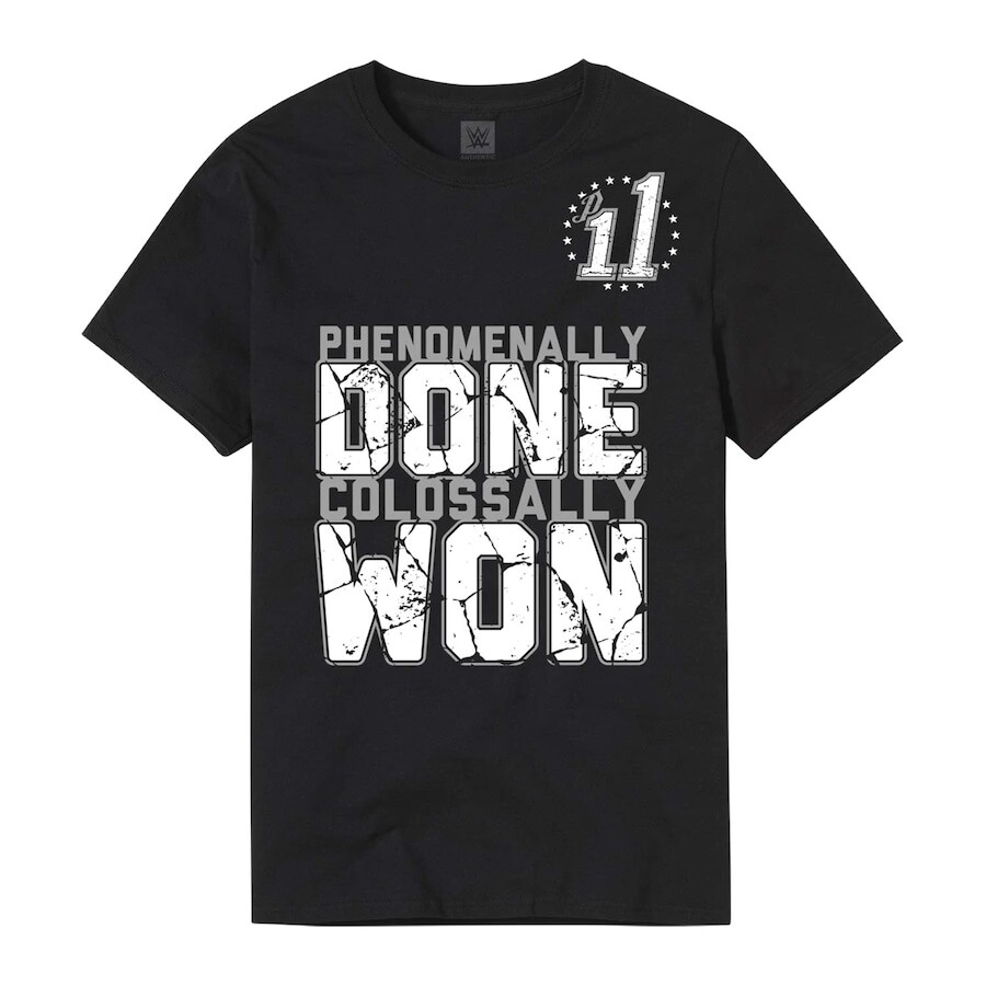 

Футболка с коротким рукавом WWE Authentic Aj Styles, черный