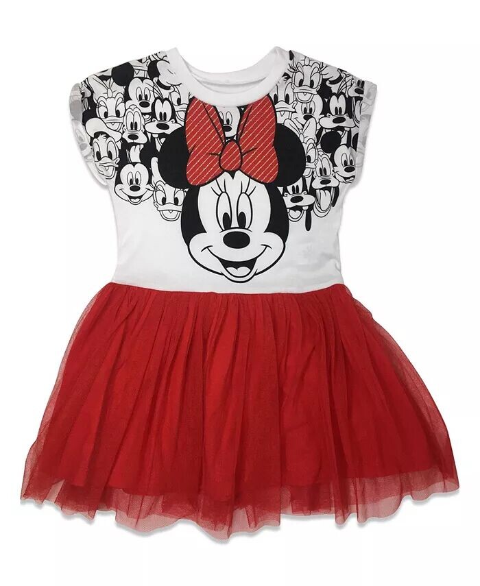 

Платье для маленьких девочек с Минни Маус Disney, белый